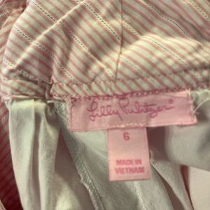 Lilly Pulitzer Pink and White Skort with pockets